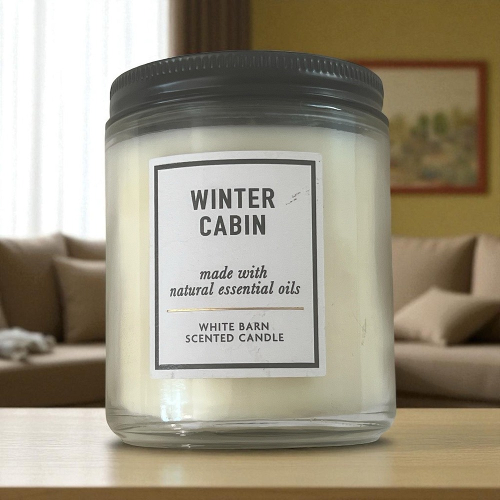 NEW Bath & Body Works‎ WINTER CABIN Single Wick Candle Mason Jar